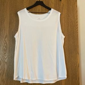J. Jill White Sleeveless Tee NWOT